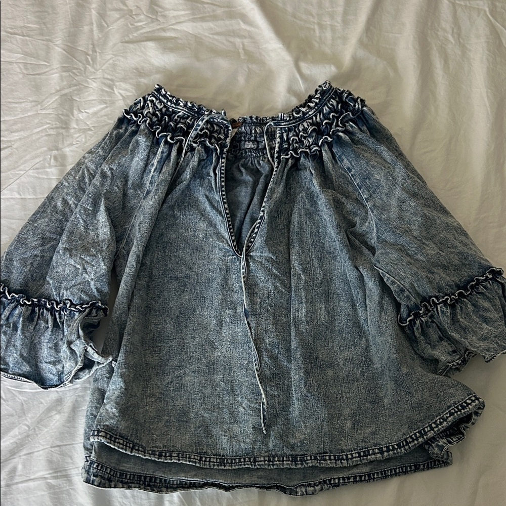 Denim Blue Blouse